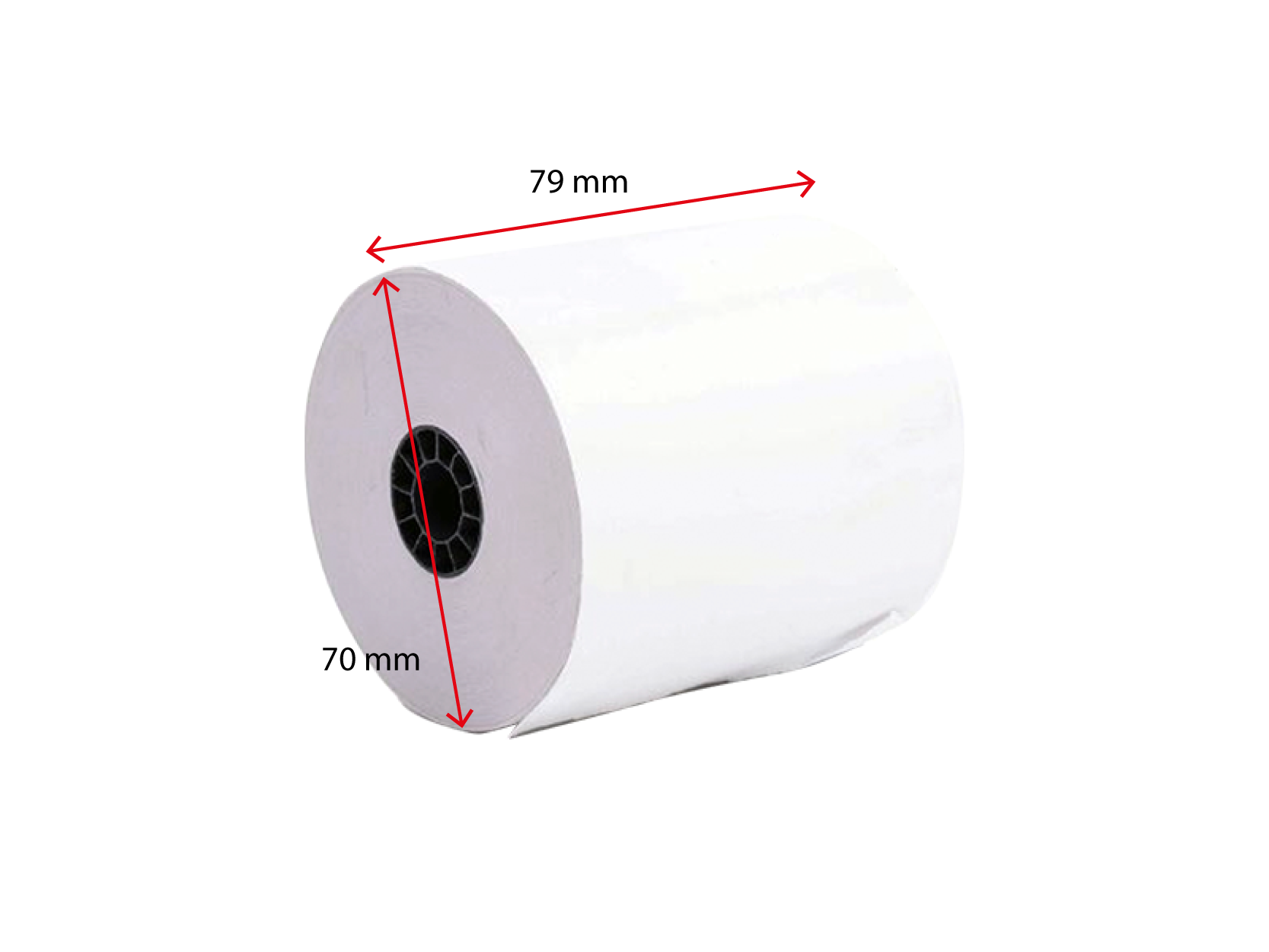 Rollos de Papel Térmico 79x70mm para Facturación x 5 Rollos | Crome
