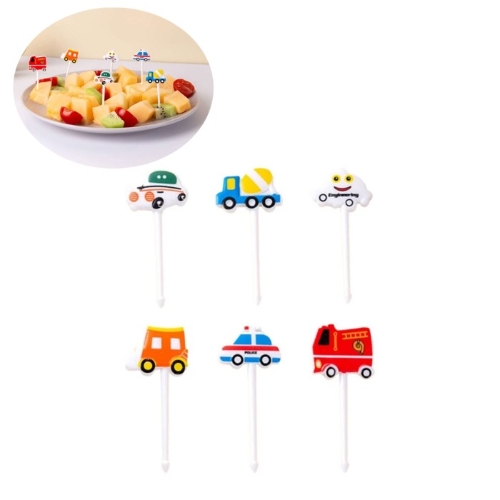 Pincho Palillo Comida Carros X6