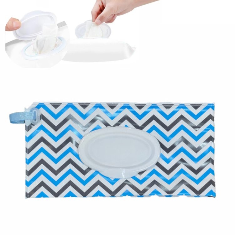 Estuche Porta Pañito Azul Negro