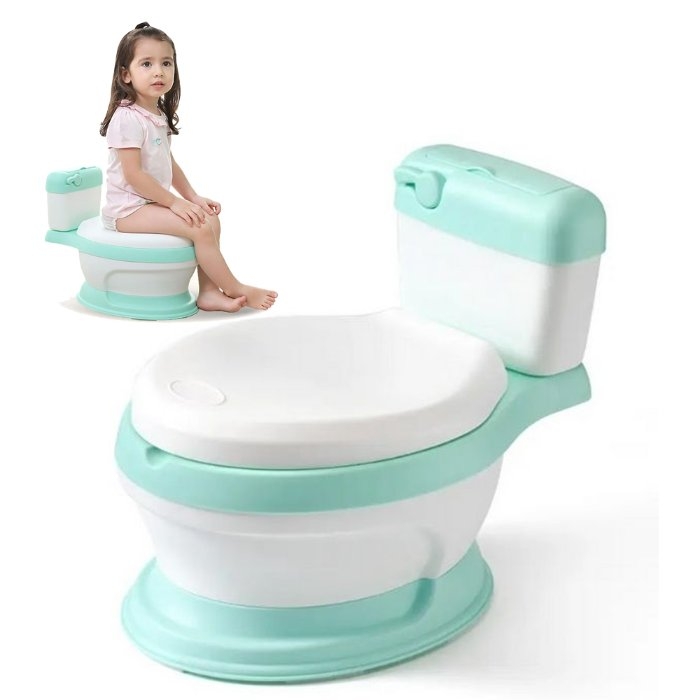 Inodoro Bebés Verde Blanco