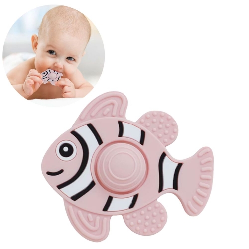 Masticador Silicón Bebés Pez Rosa