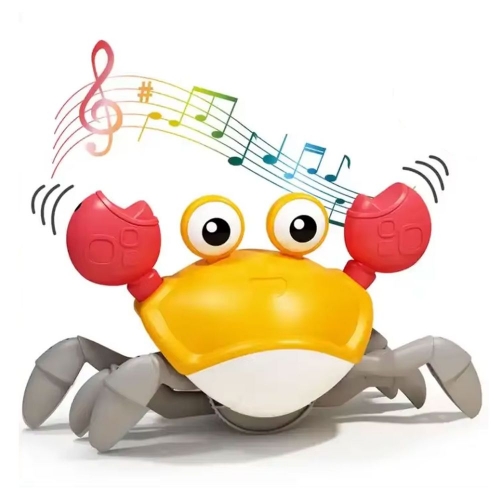 Juguete Cangrejo Musical Amarillo