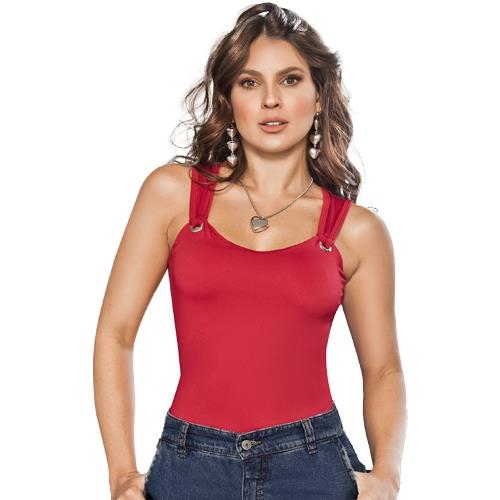 Body Rojo Tirantes Anchos