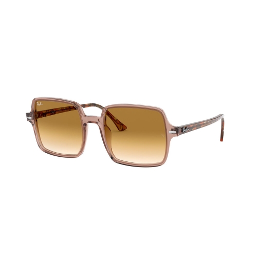 Ray-Ban Gafas de Sol Cuadradas Acetato Marrón Traslúcido RB1973 128151 53-20