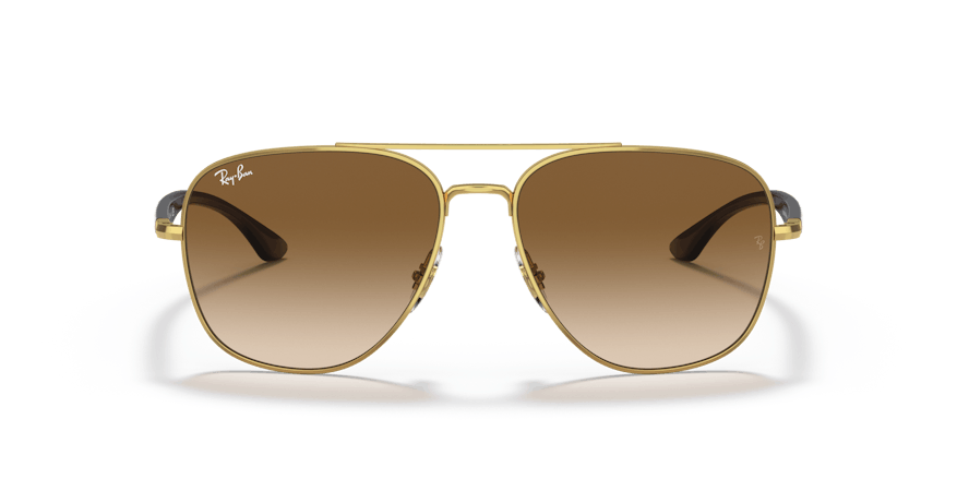 Ray-Ban Gafas de Sol Cuadradas Doradas Cristal Marrón RB3683 001/51 56-15