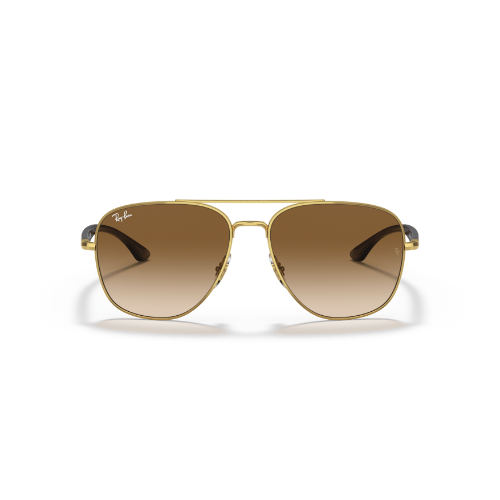 Ray-Ban Gafas de Sol Cuadradas Doradas Cristal Marrón RB3683 001/51 56-15
