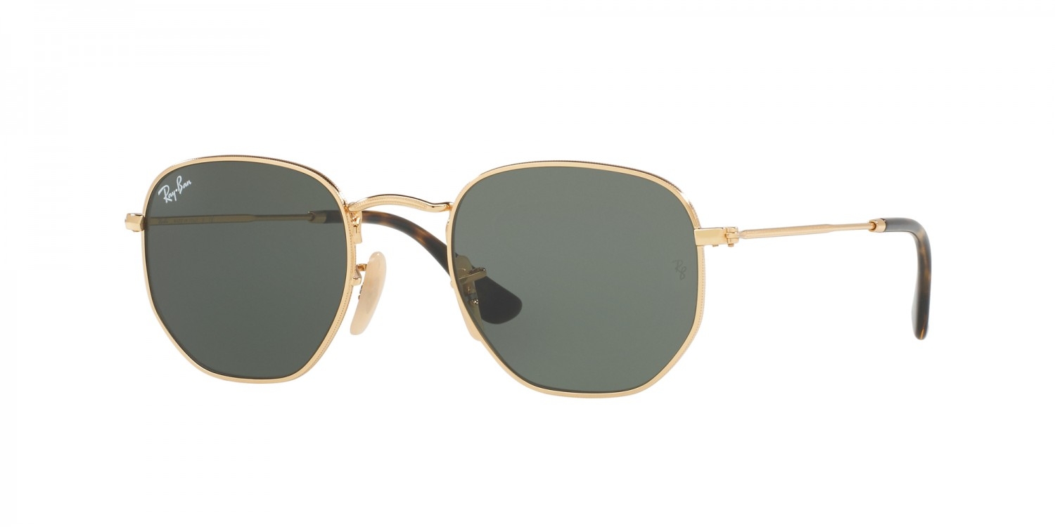 Ray-Ban Gafas de Sol Hexagonales Metal Oro Arista Vintage 0RB3548N-001 54