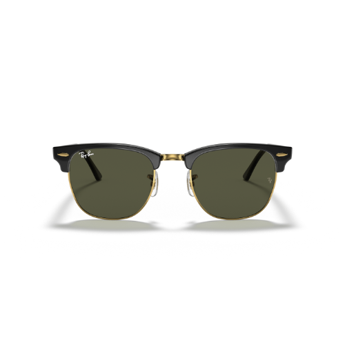 Ray-Ban Gafas de Sol Cuadradas Clubmaster Classic Negro sobre Dorado 0RB3016-W0365 51