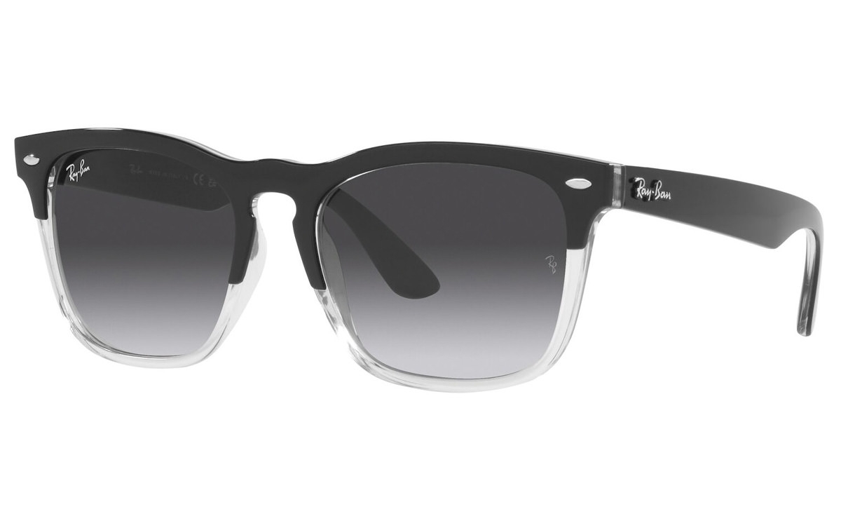 Ray-Ban Gafas de Sol Cuadradas Steve Negro Sobre Traslúcido RB4487-66308G 54