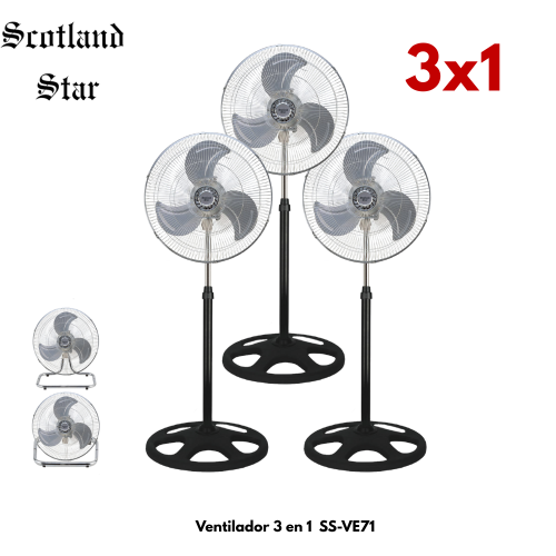 Combo Ventilador 3 en 1 18" SS-VE71