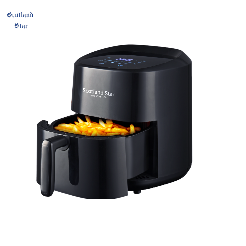 Freidora de Aire HF-302A 3.5L 1000W Negra | Scotland Star