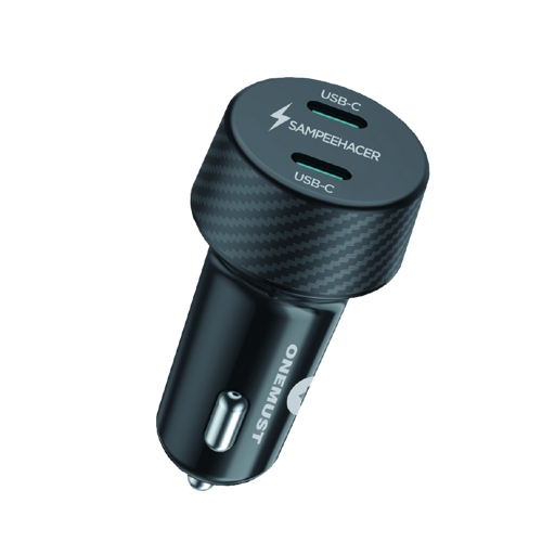 Cargador Vehicular Fibra de Carbono 2 PD 25W OM-CA02 I One Must