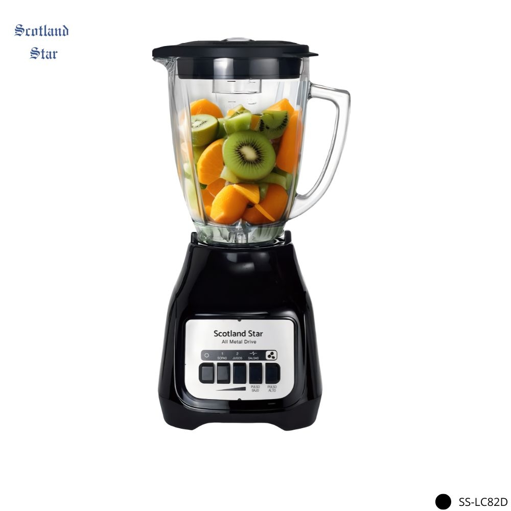 Licuadora Plástica SS-LC82D 1.25L 450W Negra | Scotland Star