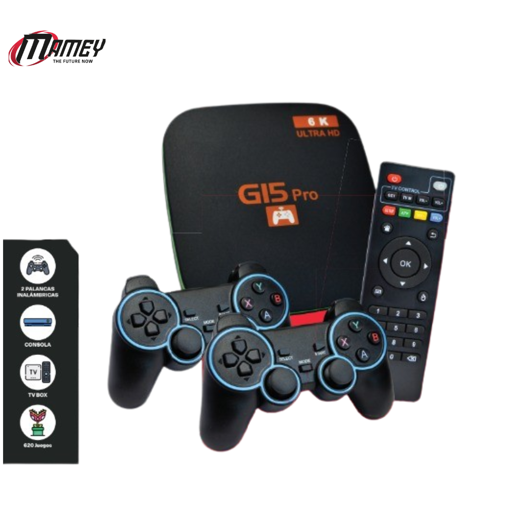 Consola Pro G15 para Videojuegos y TV Box Android