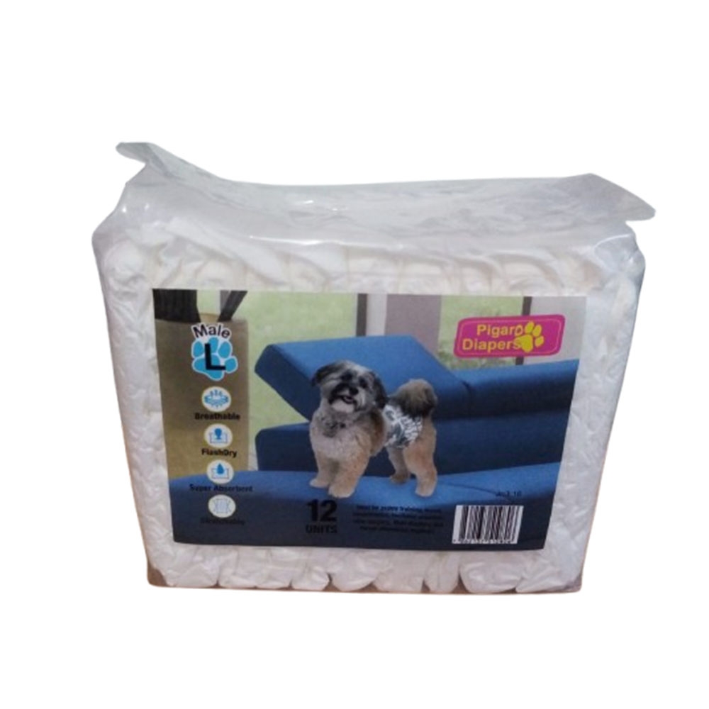 Pañales para Mascota Macho Talla L