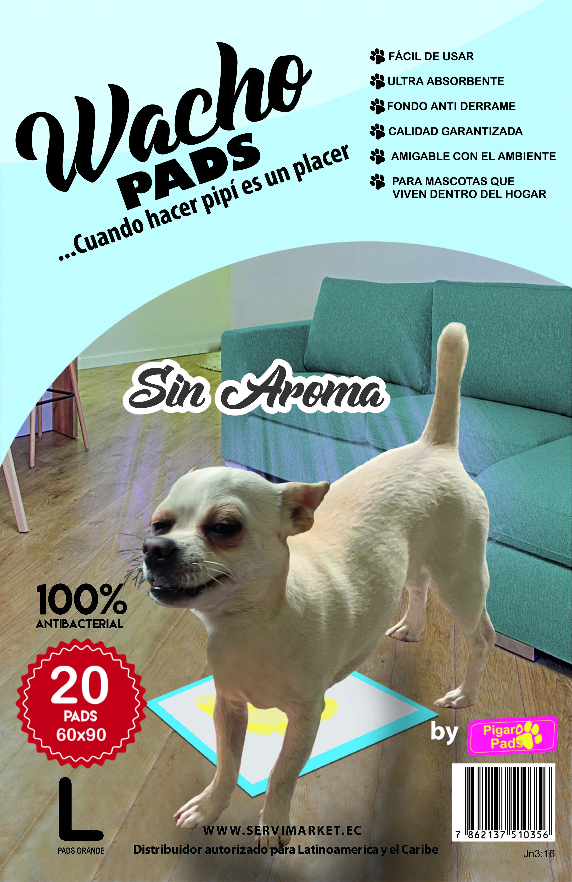 Pads para Mascota L 20 60x90cm