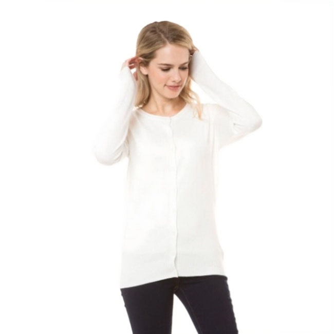 Cardigan Básico Manga Larga