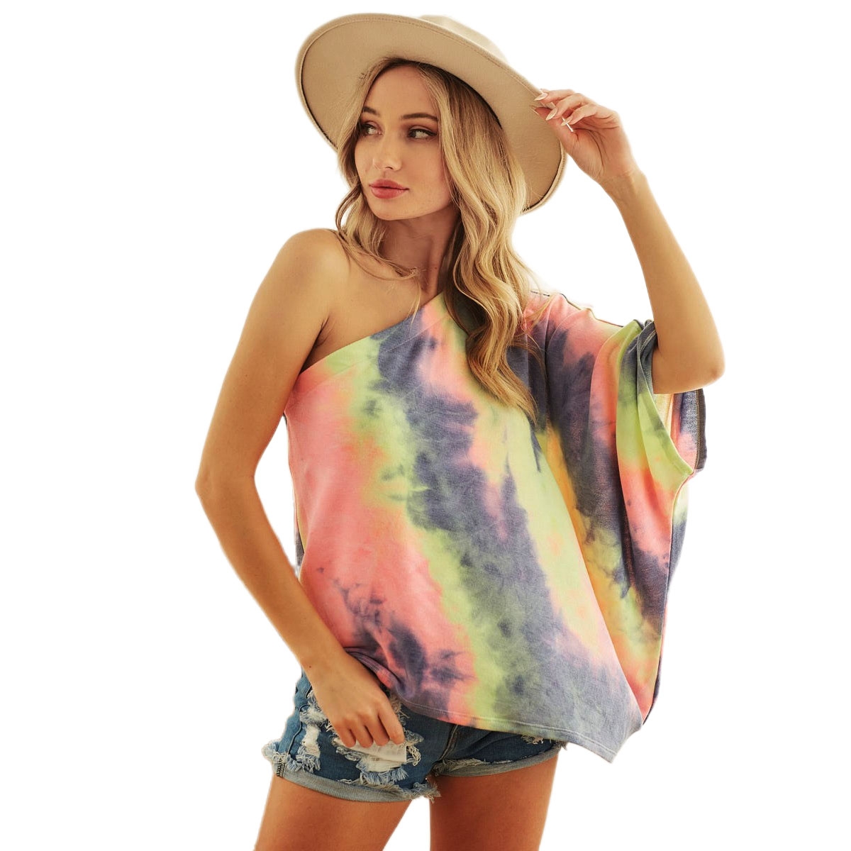 Blusa Asimétrica Tie-Dye