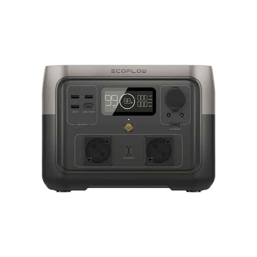 ESTACION ECOFLOW  RIVER 2 MAX / 512Wh / 4 TOMAS / USB-A / USB-C / BAT. LITIO