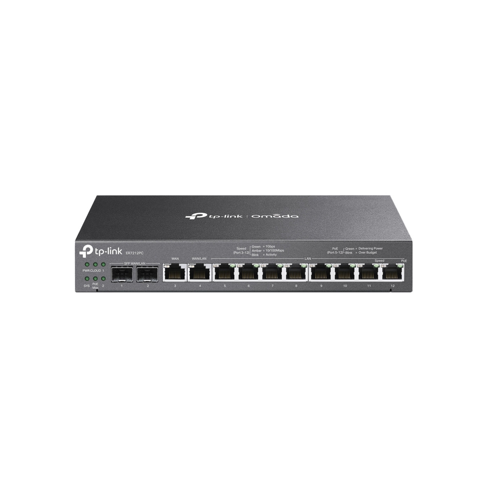 ROUTER TPLINK/VPN OMADA ER7212PC / 8 PUERTOS POE/GESTION DESDE LA NUBE