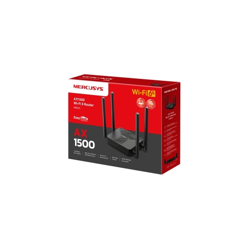 ROUTER/MERCUSYS/ MR62X WIFI 6 /  AX1500 /DUAL BAND/4 ANT./PUERTOS GIGABIT