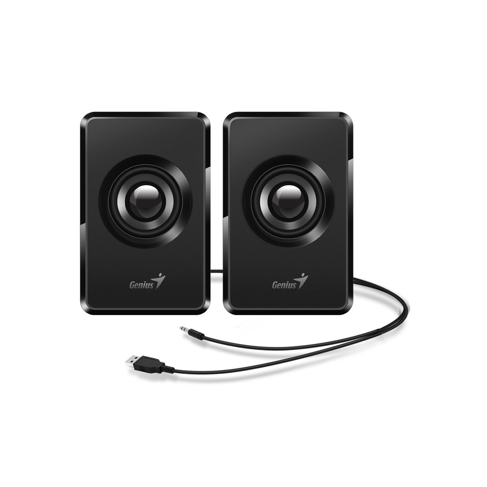 PARLANTE GENIUS  SP-U125 NEGRO 3W USB E. AUDIO 3.5MM CONECTOR AURICULARES CONTROL VOLUMEN