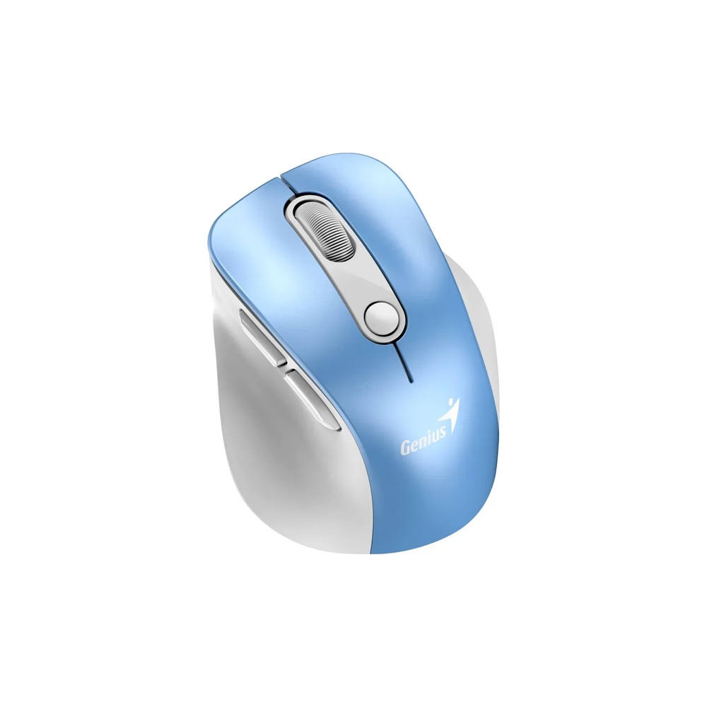 MOUSE GENIUS  WIRELLES MINI ERGO 9000S PRO LIGHT BLUE RECARGABLE DUAL  BT Y 2 4GHZ RGB DPI 800 A 2