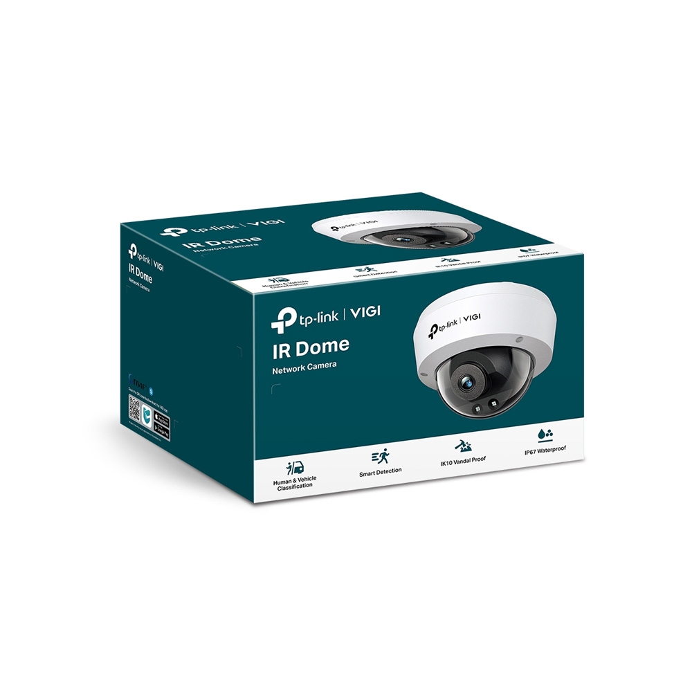 CAMARA TPLINK/VIGI C240I 2.8MM/4 MP/INFRARROJO/ANTIVANDALICA/EVENTO INTELIGENTE/NO WIFI/POE