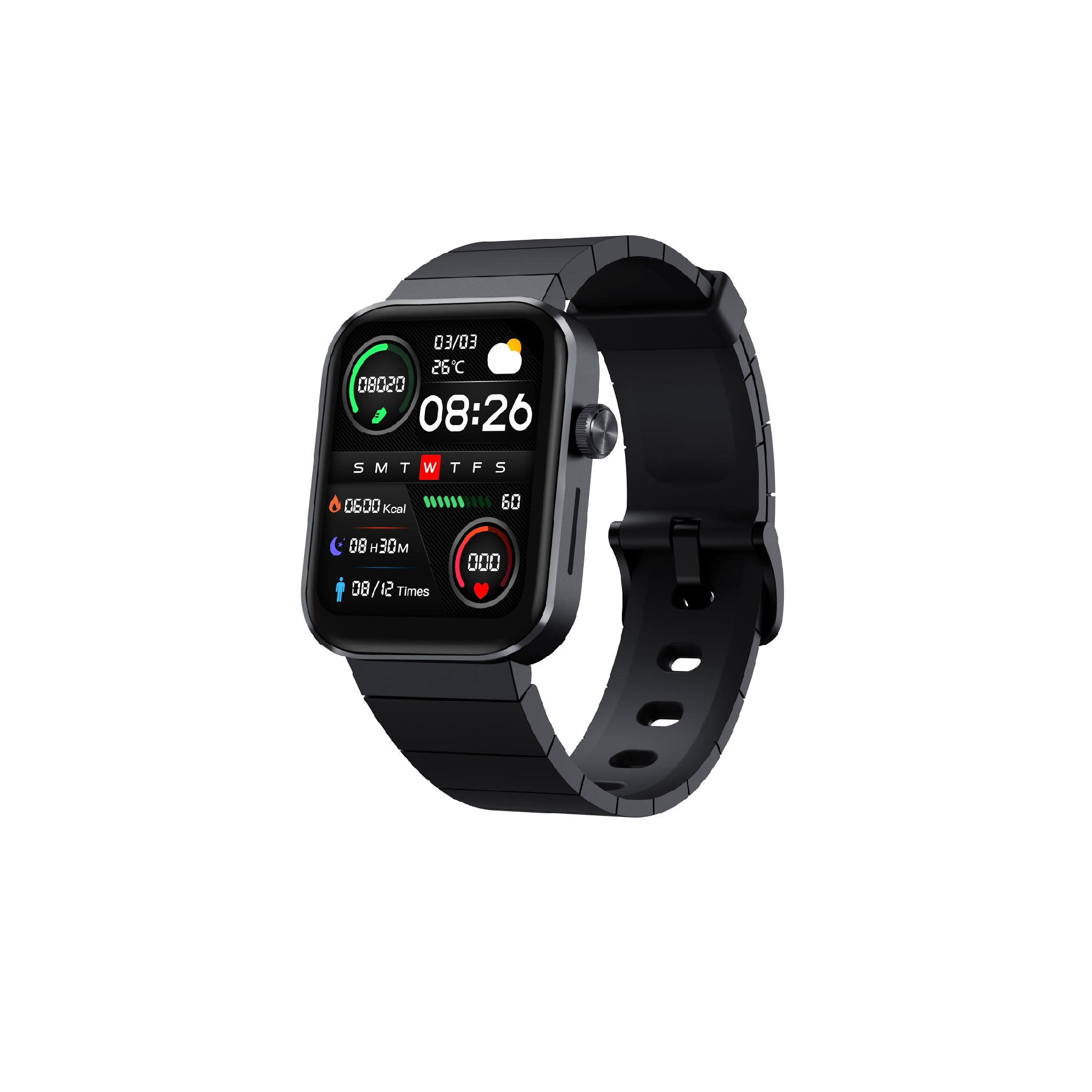 SMARTWATCH MIBRO T1 NEGRO /BT 5.0 LLAMADAS /BAT. 350MAH /1.6 AMOLED /2ATM /20 MODOS SPORT
