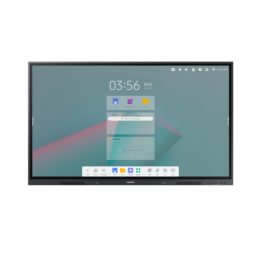 PANTALLA SAMSUNG LH65WACWLGCXZA/INTERACTIVA ANDROID 11/65 PULG/UHD 3840X2160/350 NIT/MULTITOUCH 20