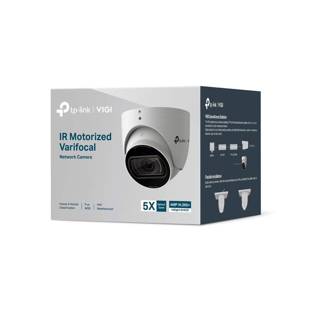 CAMARA TPLINK/VIGI INSIGHT S445ZI/INFRARROJO4MP/MICROSD/ANALISIS DE PERSONAS Y VEHICULOS/POE